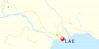 地图lae巴布亚新几内亚 