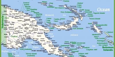 巴布亚新几内亚在地图